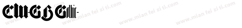 CW-GB Gothic字体转换